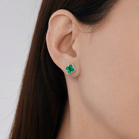 Серьги SOKOLOV - Серебро 925, Малахит (арт. 83020441)