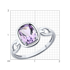Кольцо SOKOLOV - Серебро 925, Аметист (арт. 92014894)