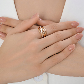 Кольцо SOKOLOV - Золото 585, Фианит (арт. 019708)