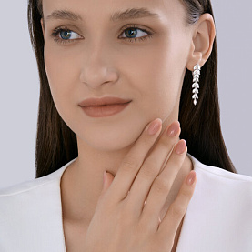 Серьги Diamant - Серебро 925, Фианит (арт. 94-121-02172-5)