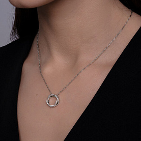 Колье SOKOLOV - Серебро 925, Фианит (арт. 94071054)