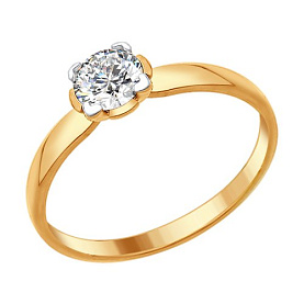 Кольцо SOKOLOV - Серебро 925, Swarovski (арт. 89010081)