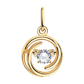 Подвеска SOKOLOV - Серебро 925, Фианит (арт. 93030381)