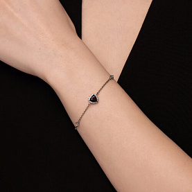 Браслет SOKOLOV - Серебро 925, Гранат, Фианит (арт. 92050165)