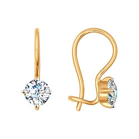 Серьги SOKOLOV - Золото 375, Фианит (арт. 026946-4)