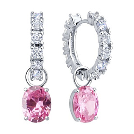 Серьги SOKOLOV - Серебро 925, Фианит (арт. 94026882)