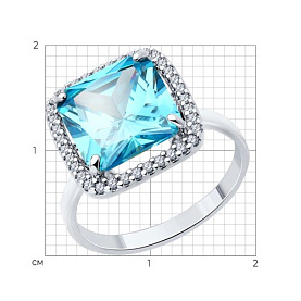 Кольцо SOKOLOV - Серебро 925, Фианит (арт. 94014208)