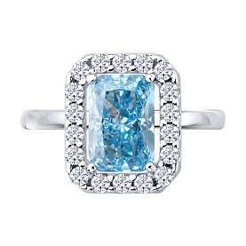 Кольцо SOKOLOV - Серебро 925, Фианит (арт. 94014735)