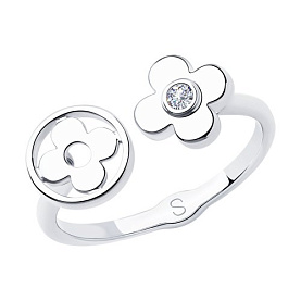 Кольцо SOKOLOV - Серебро 925, Фианит (арт. 94012996)