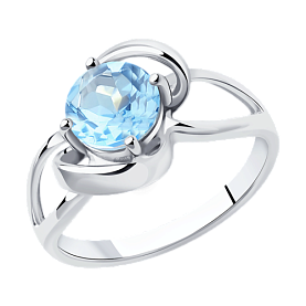 Кольцо Diamant - Серебро 925, Топаз (арт. 94-310-00606-1)