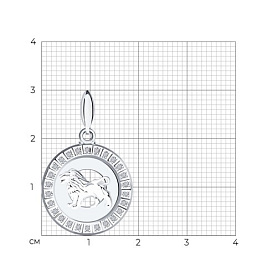 Подвеска SOKOLOV - Серебро 925, Фианит (арт. 94031387)