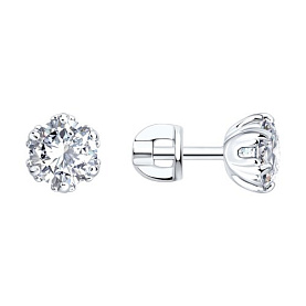 Серьги SOKOLOV - Серебро 925, Фианит (арт. 94027538)