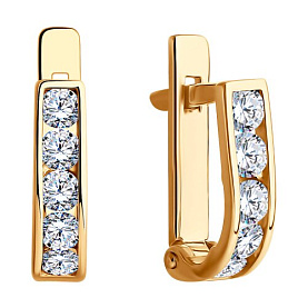 Серьги SOKOLOV - Золото 375, Фианит (арт. 021499-4)