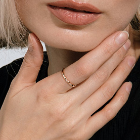 Кольцо ЮФ Династия - Золото 585, Фианит (арт. 006811-1102)