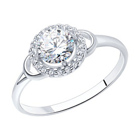 Кольцо SOKOLOV - Серебро 925, Фианит (арт. 94012742)