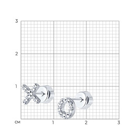 Серьги SOKOLOV - Серебро 925, Фианит (арт. 94026666)