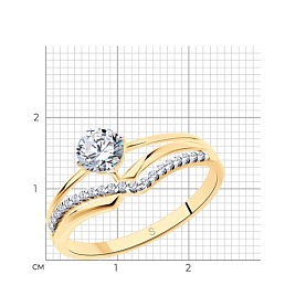 Кольцо SOKOLOV - Серебро 925, Фианит (арт. 93010634)