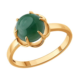 Кольцо SOKOLOV - Серебро 925, Жадеит (арт. 83010277)