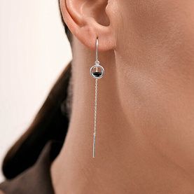 Серьги SOKOLOV - Серебро 925, Фианит (арт. 94027779)