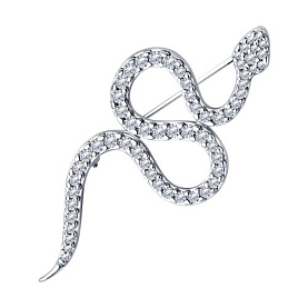 Брошь SOKOLOV - Серебро 925, Фианит (арт. 94040287)