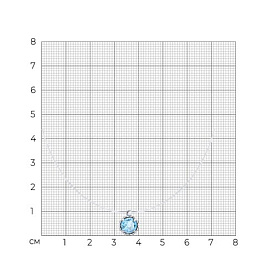 Колье SOKOLOV - Серебро 925, Топаз (арт. 92070057)