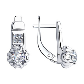 Серьги Diamant - Серебро 925, Фианит (арт. 94-120-00421-1)