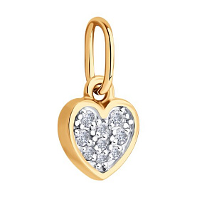 Подвеска Diamant - Золото 585, Фианит (арт. 51-130-02862-1)