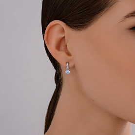 Серьги Diamant - Серебро 925, Фианит (арт. 94-120-02198-1)