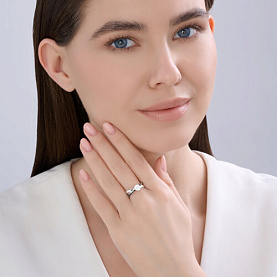 Кольцо SOKOLOV - Серебро 925, Фианит (арт. 94014634)