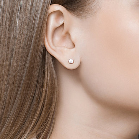 Серьги SOKOLOV - Серебро 925, Фианит (арт. 94021720)