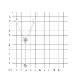 Колье SOKOLOV - Серебро 925, Фианит (арт. 94071343)