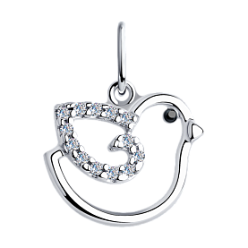 Подвеска Diamant - Серебро 925, Фианит (арт. 94-130-00748-1)