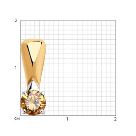 Подвеска Diamant - Серебро 925, Фианит (арт. 93-130-01548-2)