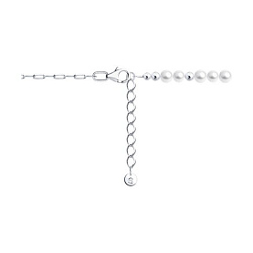 Браслет SOKOLOV - Серебро 925, Жемчуг синтетический, Фианит (арт. 94051589)