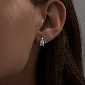 Серьги SOKOLOV - Серебро 925, Фианит (арт. 94025721)
