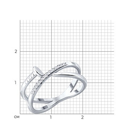 Кольцо SOKOLOV - Серебро 925, Фианит (арт. 94014881-91)