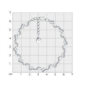 Браслет SOKOLOV - Серебро 925, Фианит (арт. 94050988)