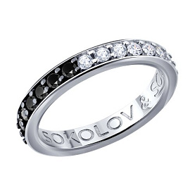Кольцо SOKOLOV - Серебро 925, Фианит (арт. 94015016)