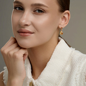 Серьги SOKOLOV - Золото 585, Цитрин (арт. 729258)