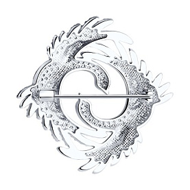 Брошь SOKOLOV - Серебро 925, Фианит (арт. 94040316)