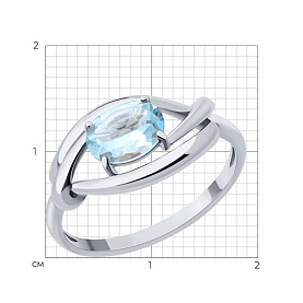 Кольцо Diamant - Серебро 925, Топаз (арт. 94-310-00186-1)