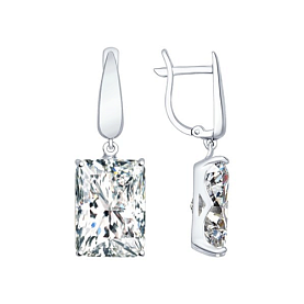 Серьги SOKOLOV - Серебро 925, Фианит (арт. 94022279)