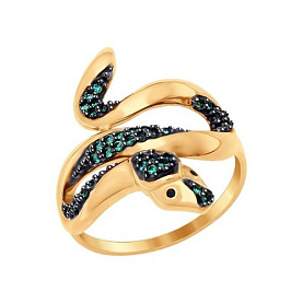 Кольцо SOKOLOV - Золото 585, Фианит (арт. 017117)