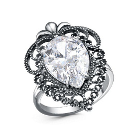 Кольцо Красная пресня - Серебро 925, Фианит (арт. 23816962)