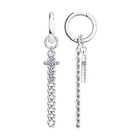 Серьги SOKOLOV - Серебро 925, Фианит (арт. 94027713)