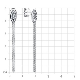 Серьги Talant - Серебро 925, Фианит (арт. 12-72-0001-26783)