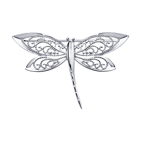 Брошь Diamant - Серебро 925 (арт. 94-140-00699-1)