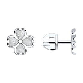 Серьги SOKOLOV - Серебро 925, Эмаль (арт. 94026074)