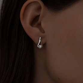 Серьги SOKOLOV - Серебро 925, Фианит (арт. 94021825)