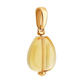 Подвеска SOKOLOV - Золото 585, Цитрин (арт. 733023)